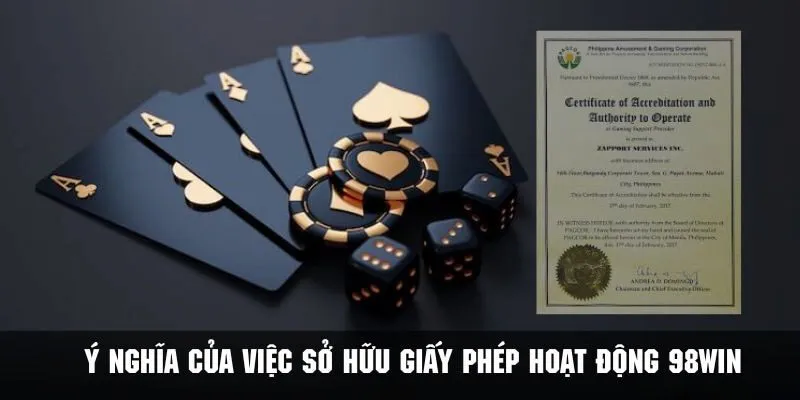 Các chứng từ nhà cái sở hữu thể hiện tham vọng và vị thế của đơn vị